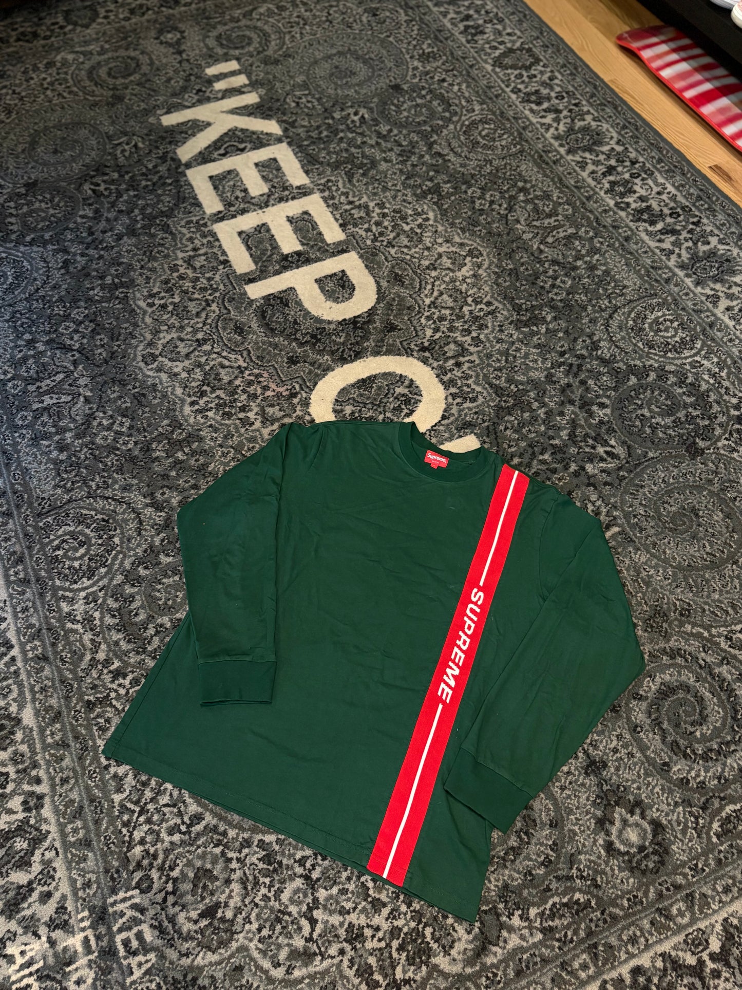 Supreme Green/Red Long Sleeve Size Large