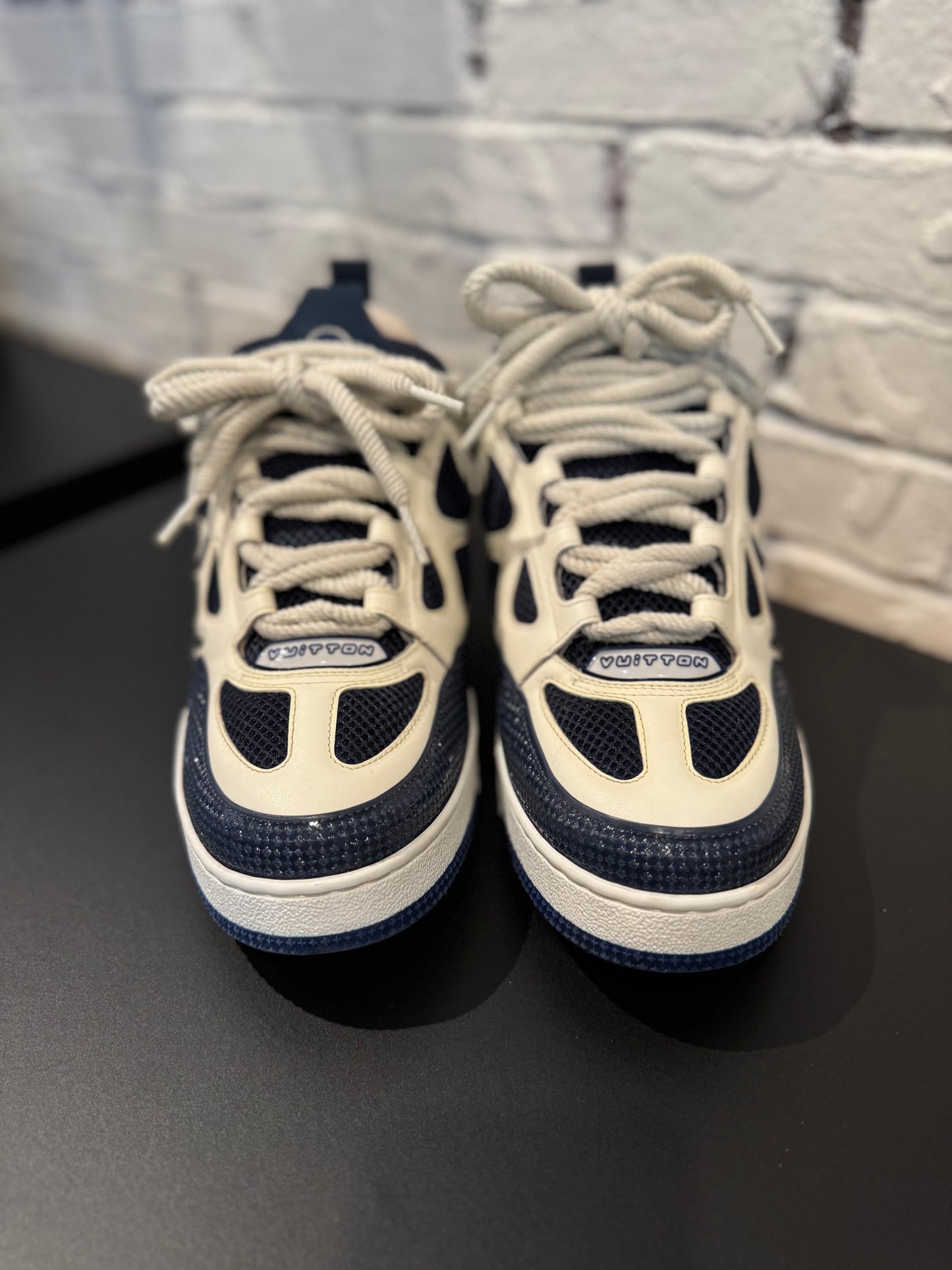 Louis Vuitton Skate Sneaker Navy Snake Skin (Size 10.5-11 US) (9.5LV) PO NB