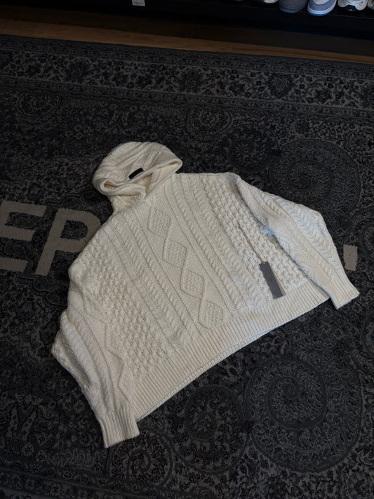 Essentials FOG Cable Knit Hoodie Size DS Small