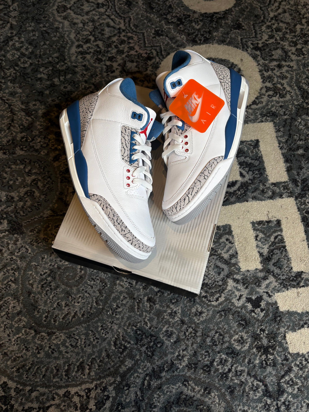 Jordan 3 Retro “True Blue” Ds Og Size 10.5
