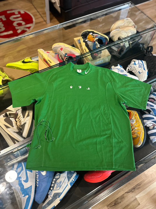 Off White Nike Tee Green Size L