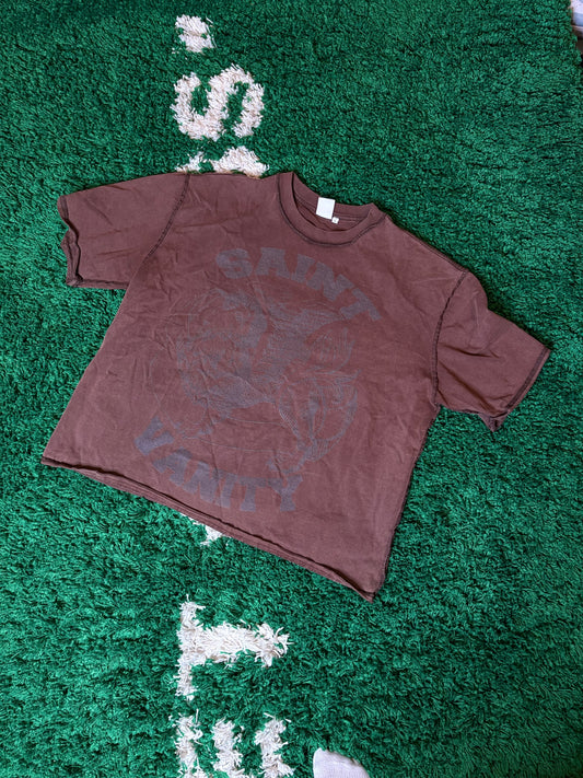 Saint Vanity Tee Brown Size Large