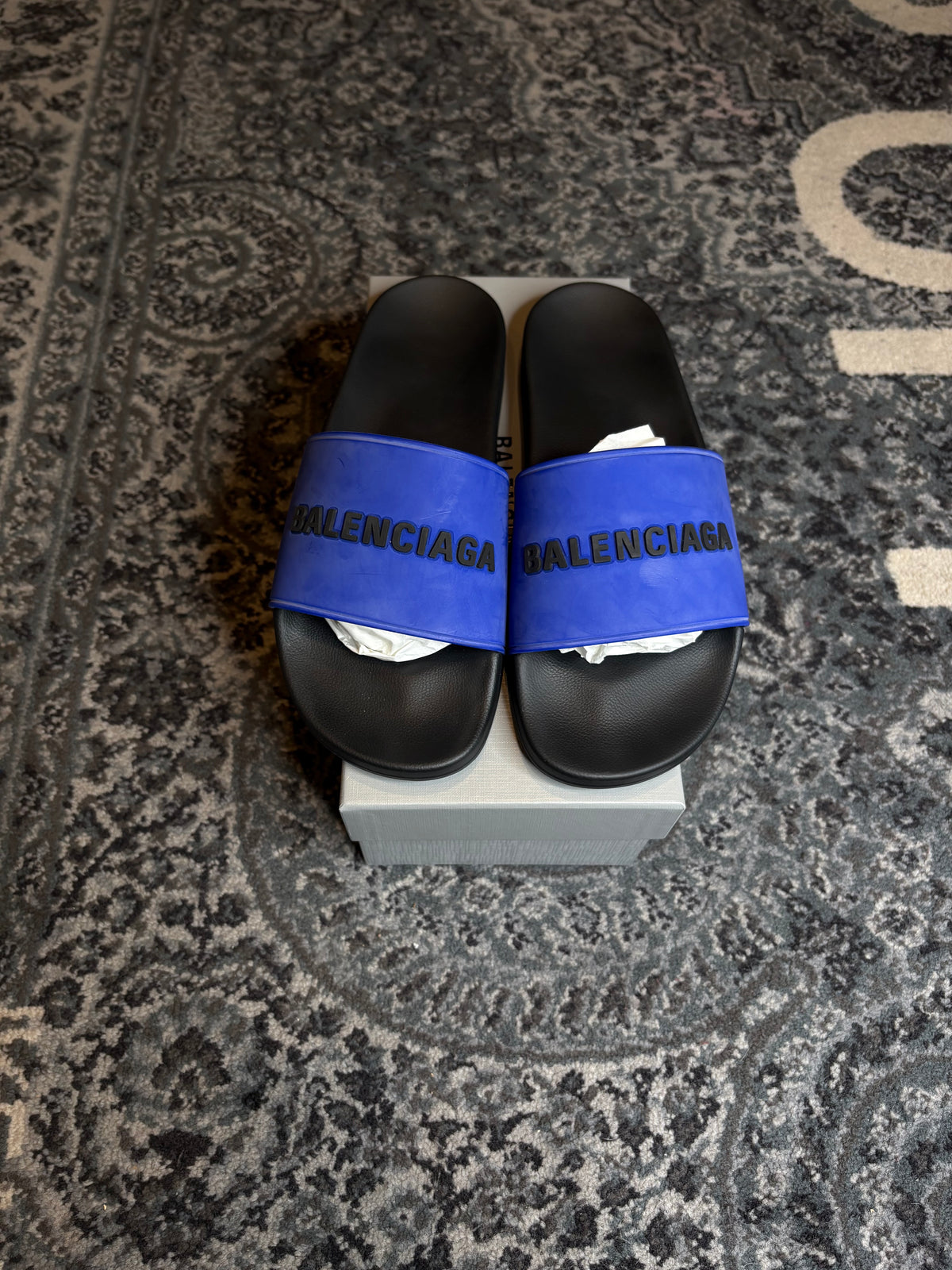 Balenciaga Slides “Blue” Vnds Og Size 11(44 EU)