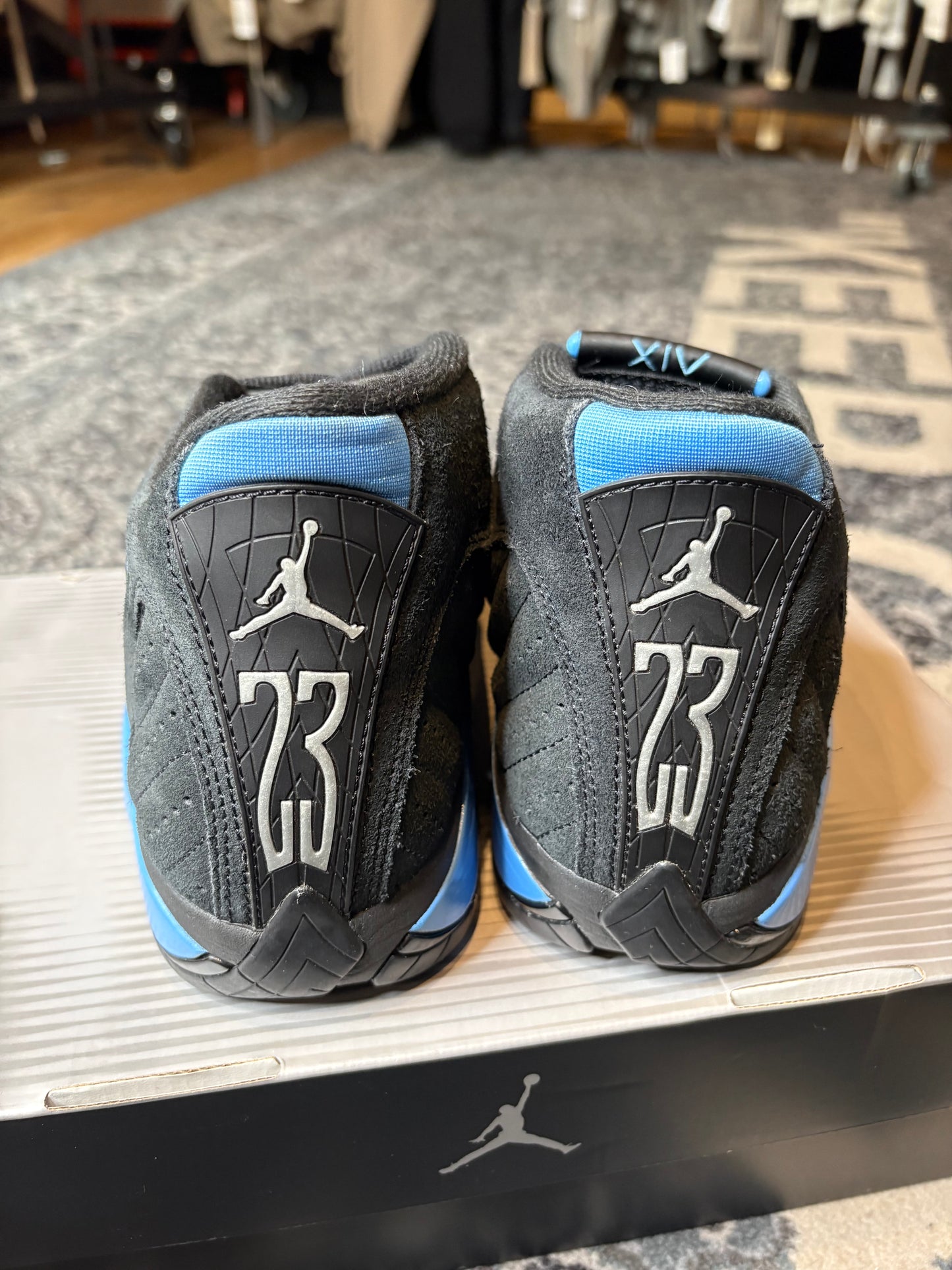 Jordan 14 Retro “Black University Blue” Clean Og Size 8.5