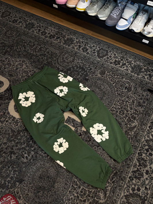 Denim Tears Green Wreath Sweatpants Size Large