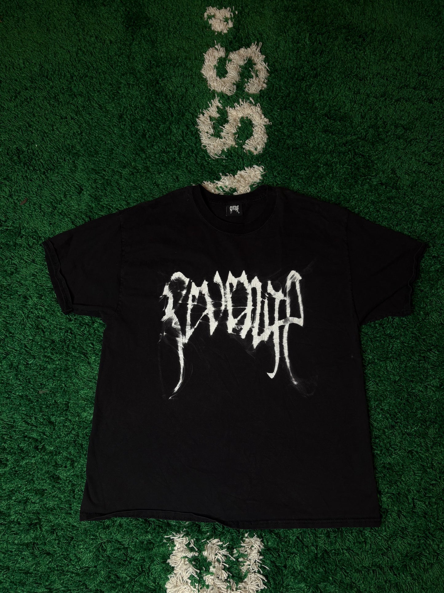 Revenge Skull Smoke Tee Black Size XL