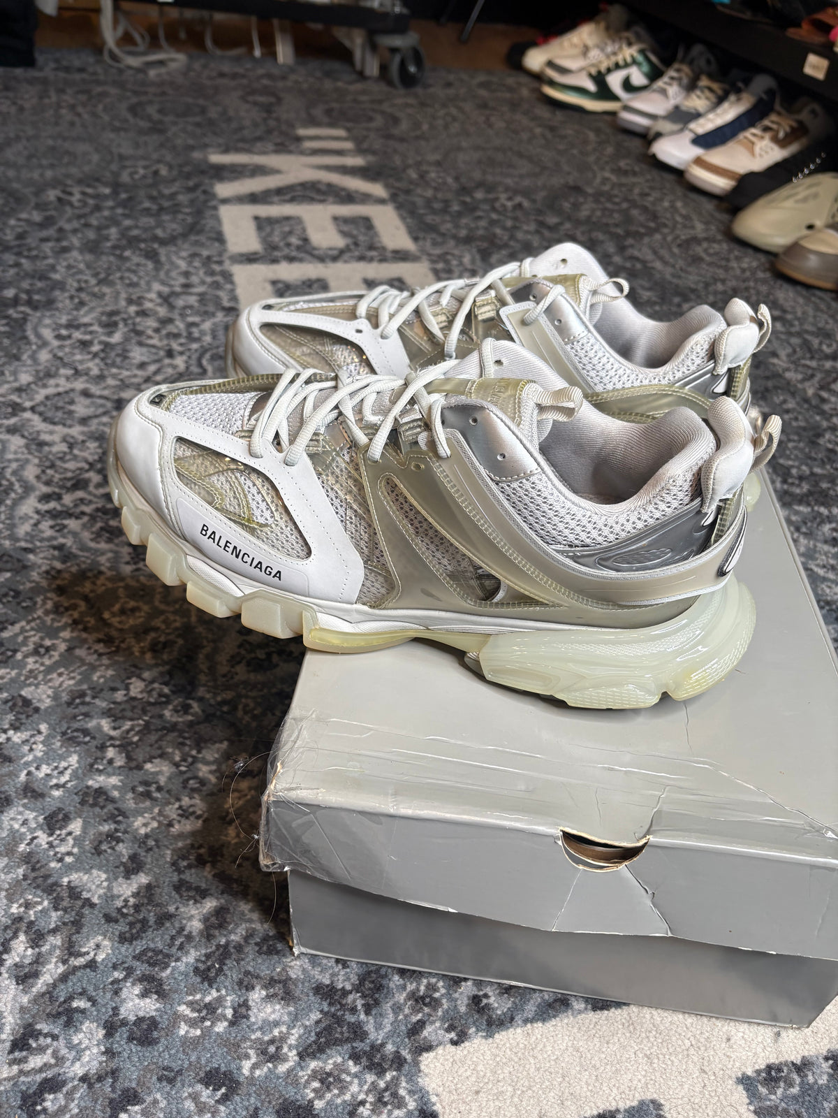 Balenciaga Track Clear Sole “Light Grey” Clean Og Size 14(47 EU)