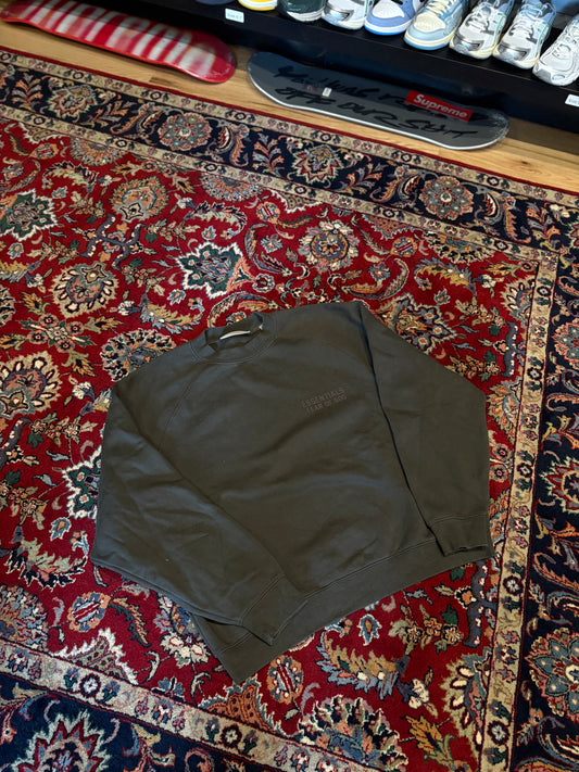 FOG Essentials Crewneck Olive Size Large