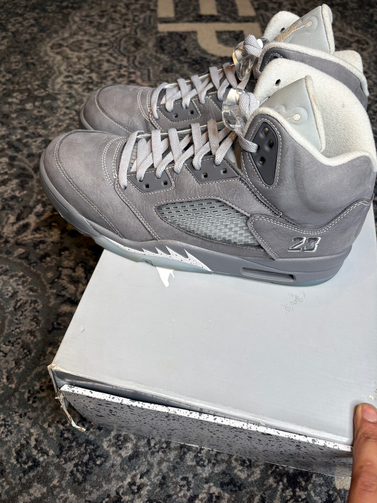 Jordan 5 Retro “Wolf Grey” Clean Og Size 12