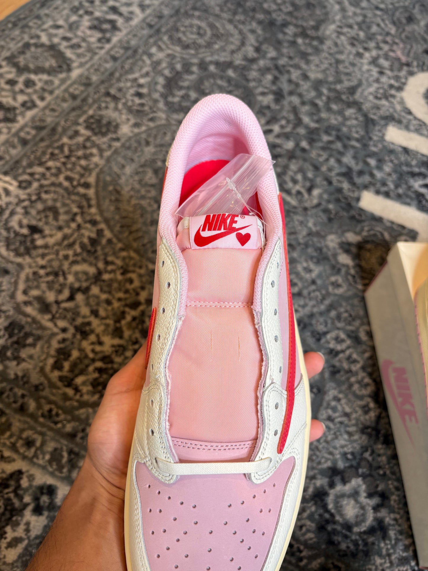 Jordan 1 Retro Low “Travis Scott Sail Tropical Pink” OG DS