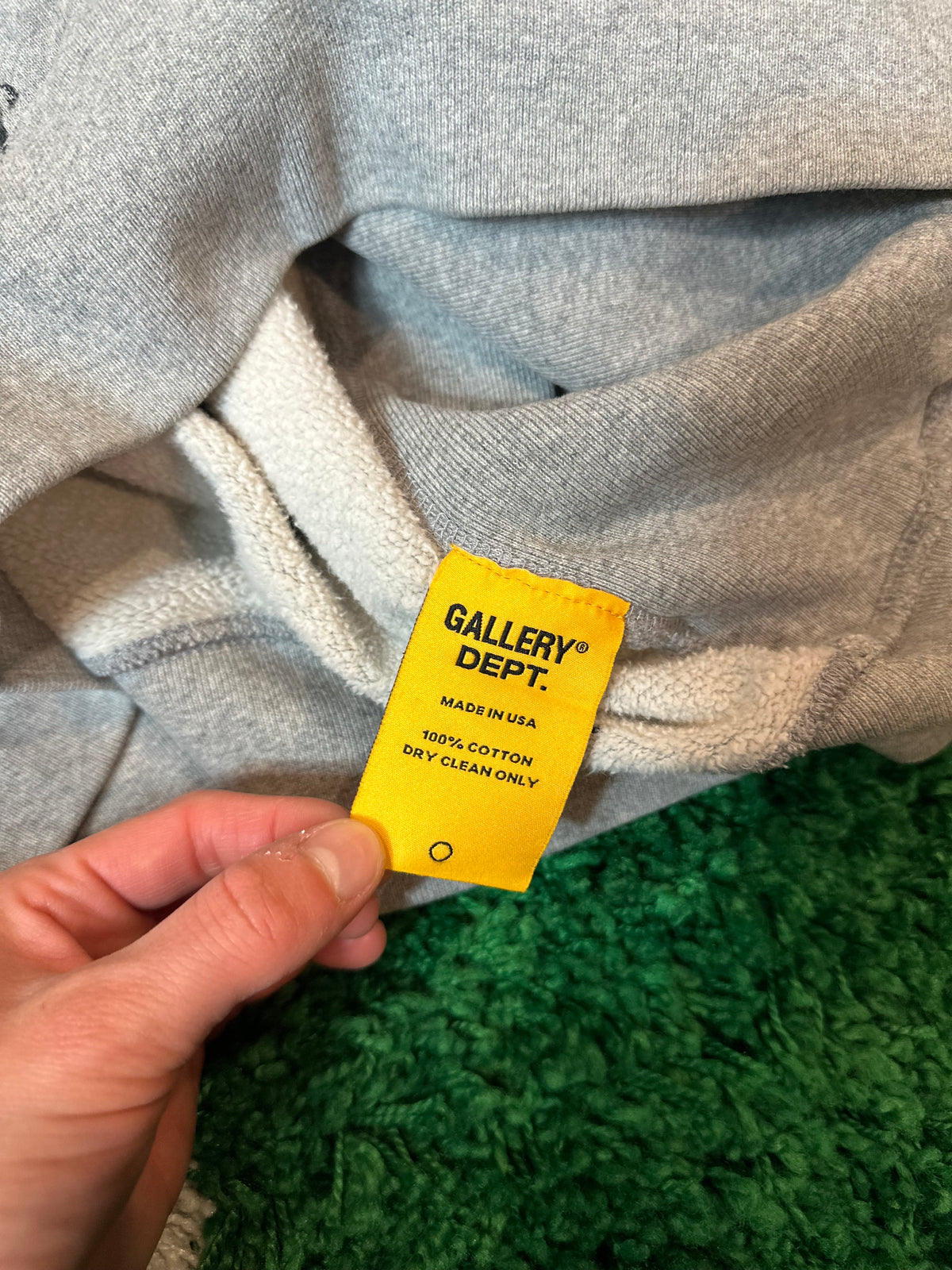 Gallery Dept Hoodie Gray Size Large