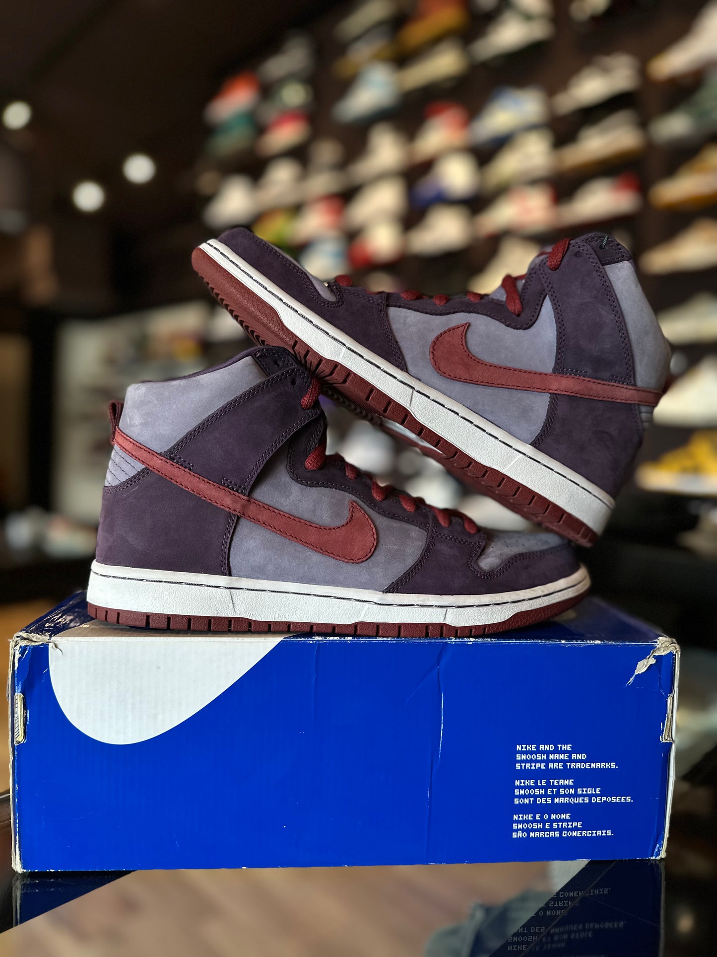 SB Dunk High Daybreak Plum VNDS Size 9