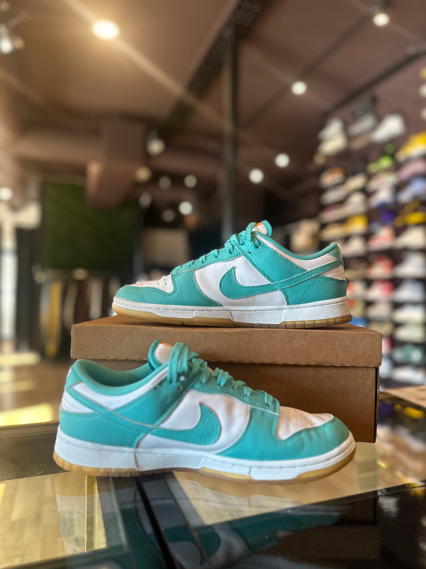 Nike Dunk Low Teal Zeal NB Sz 9.5 (11W)