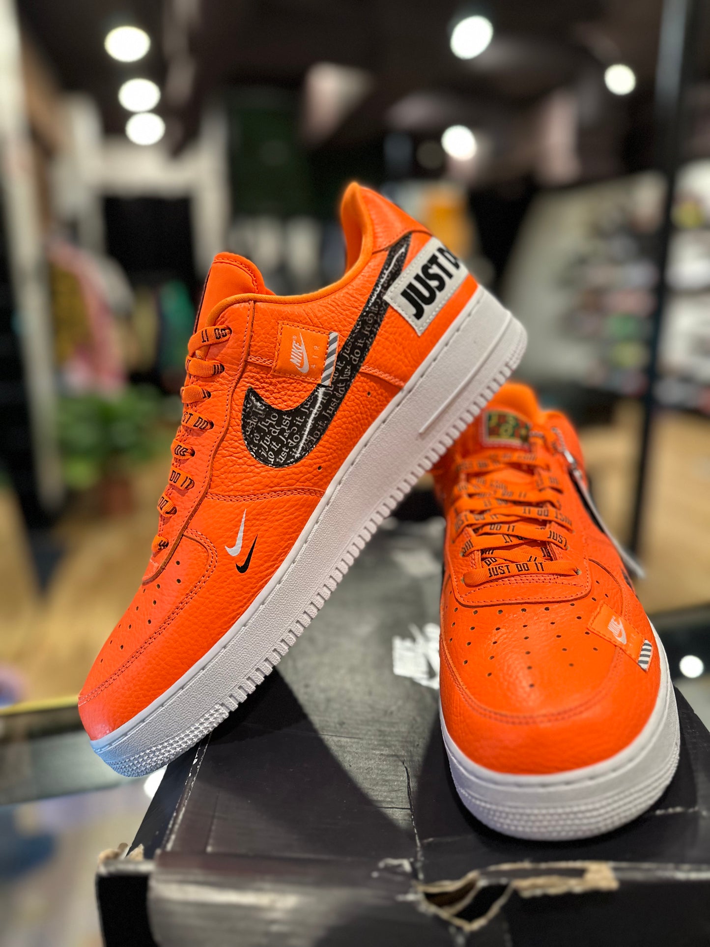 Just do it Orange AF1 Sz. 13 DS