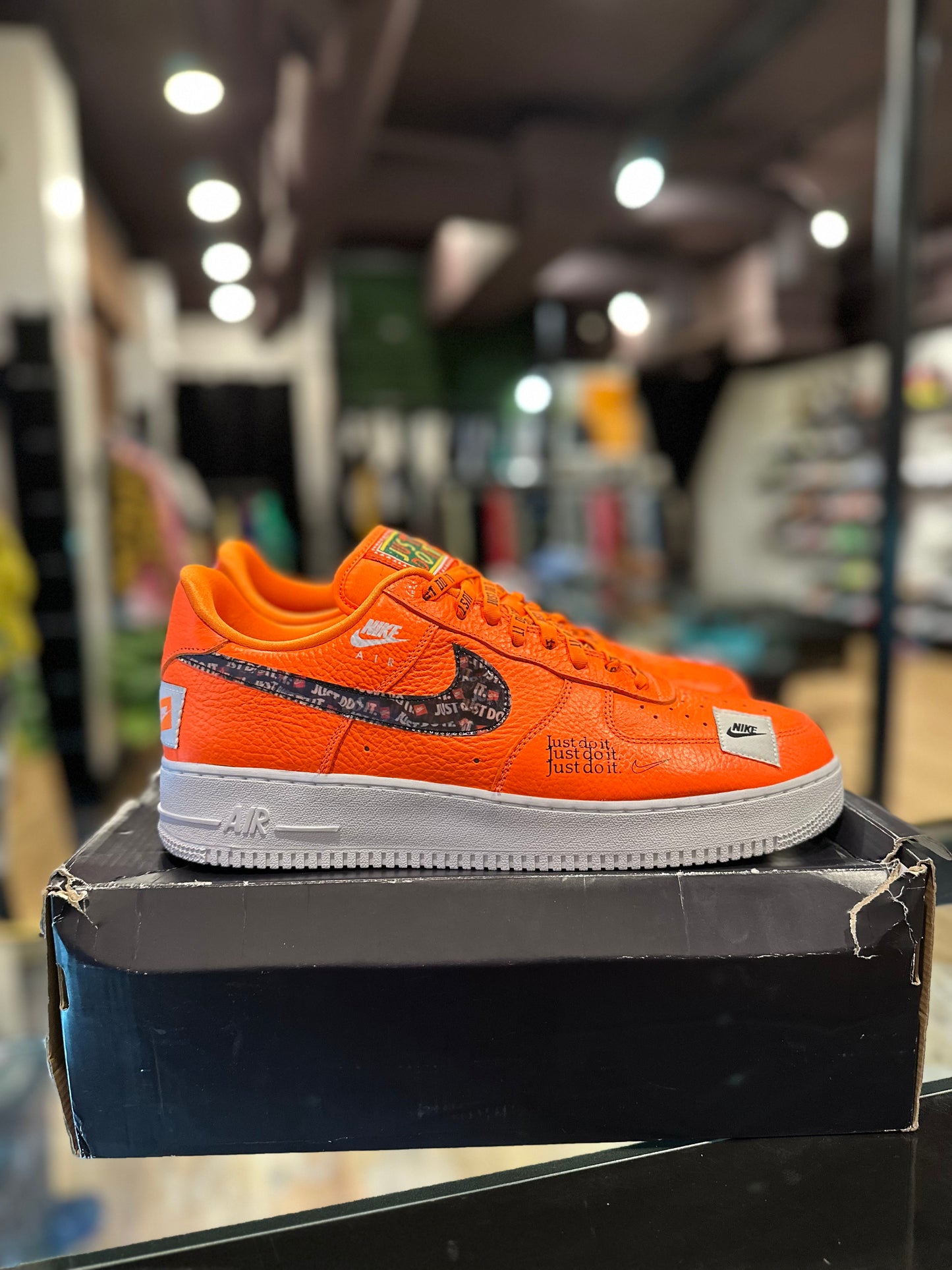 Just do it Orange AF1 Sz. 13 DS