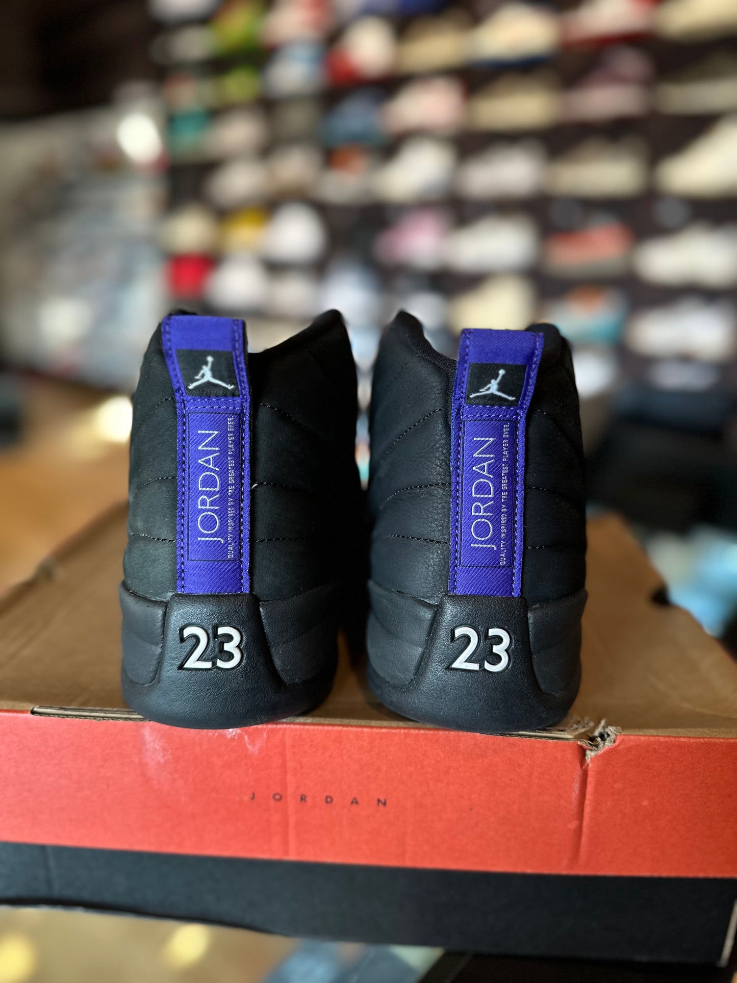 Jordan 12 Retro Black Dark Concord PO OG Size 10.5