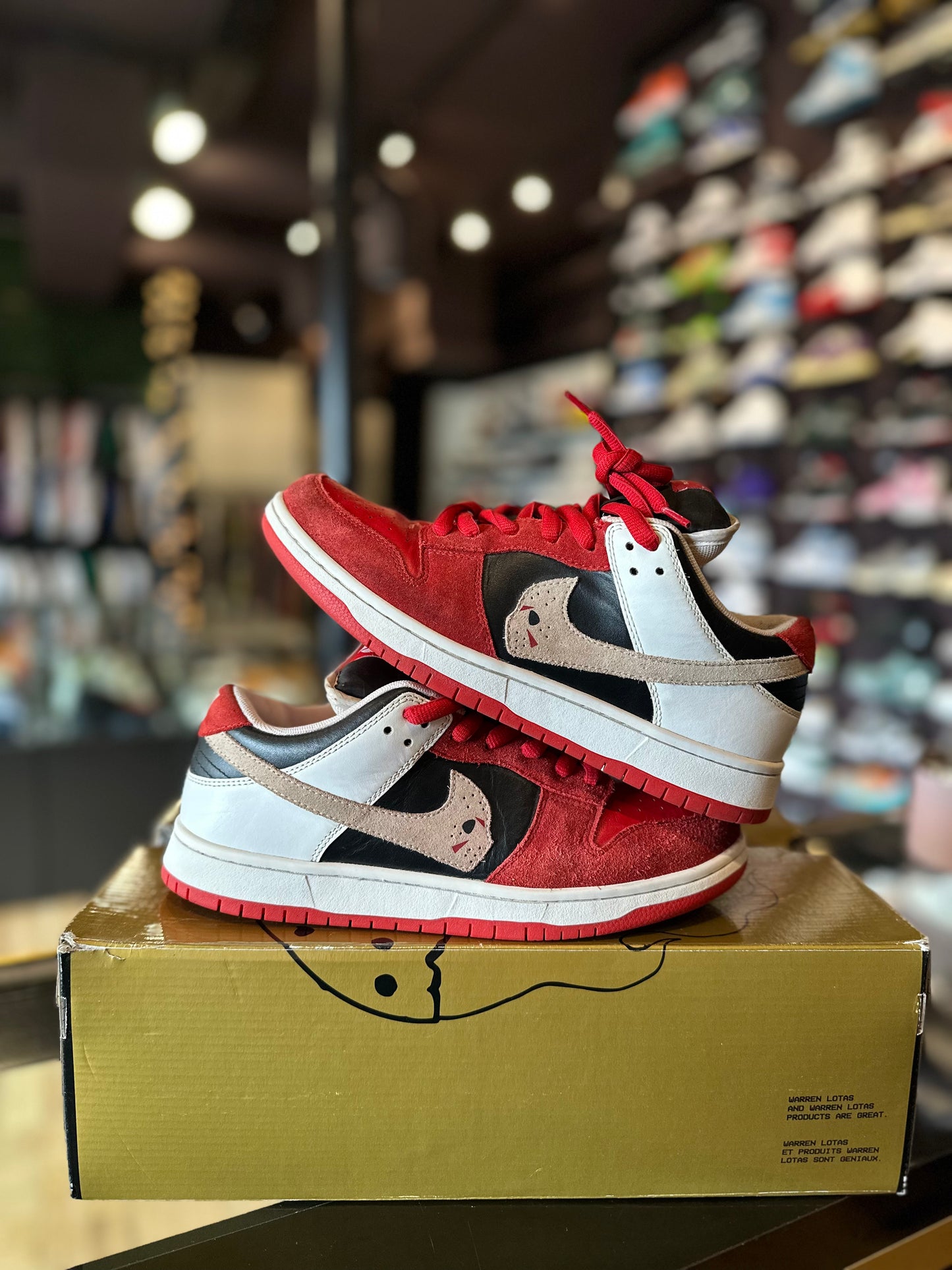 Warren Lotas Jason Dunk Low Red PO OG