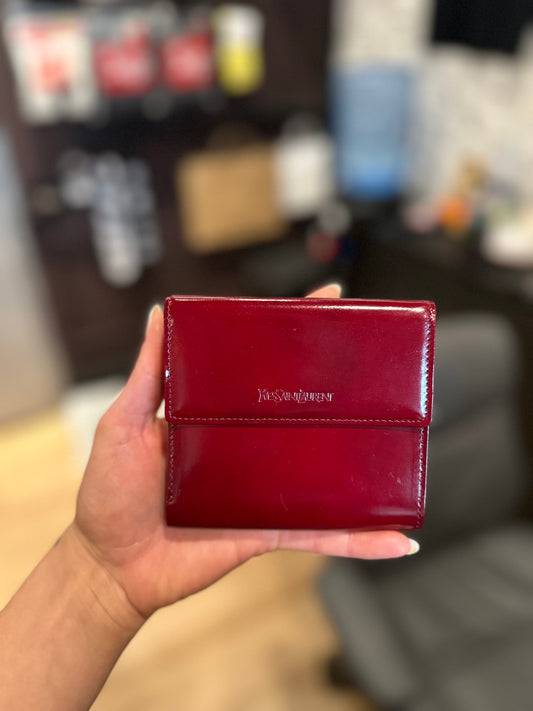 YSL Burgundy Wallet