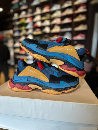 Balenciaga Triple S Blue Yellow Red DS OG Size 43E/10M