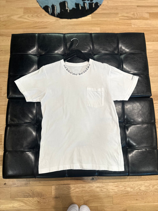 Chrome Hearts White Pocket Tee Size Medium