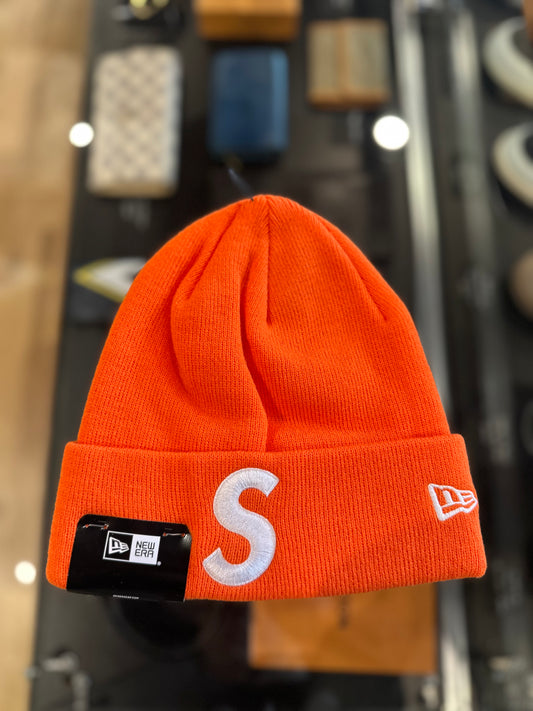 Supreme S Logo Beanie Orange