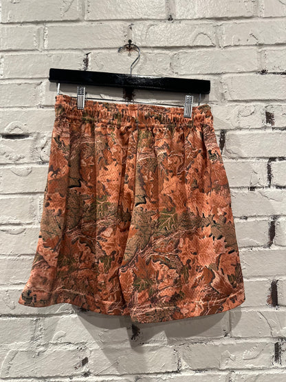 Eric Emmanuel Orange Camo Shorts Sz M