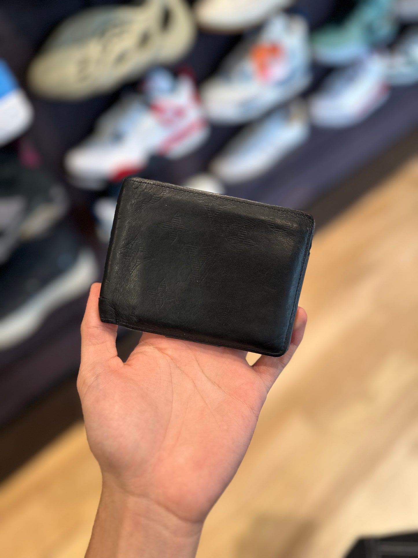 Black Monogram LV Bi Fold Wallet