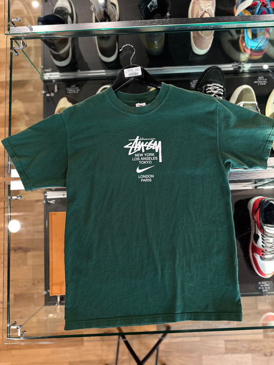 STUSSY x Nike Tee Green Size Small