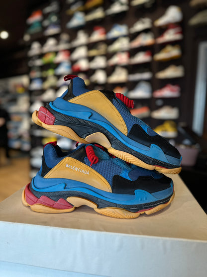 Balenciaga Triple S Blue Yellow Red DS OG Size 43E/10M