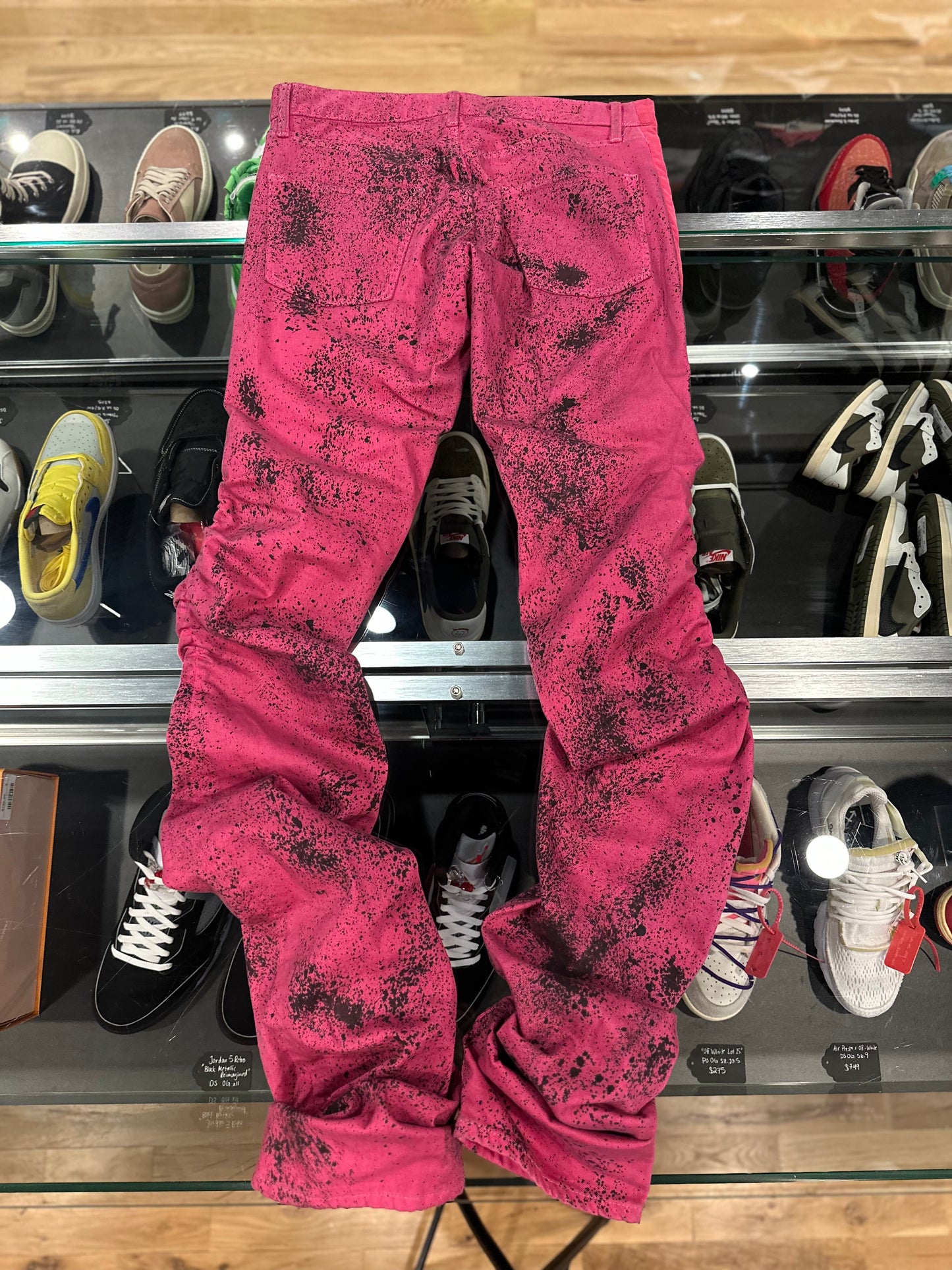 Vlone Stacked Pink Jeans Size Medium