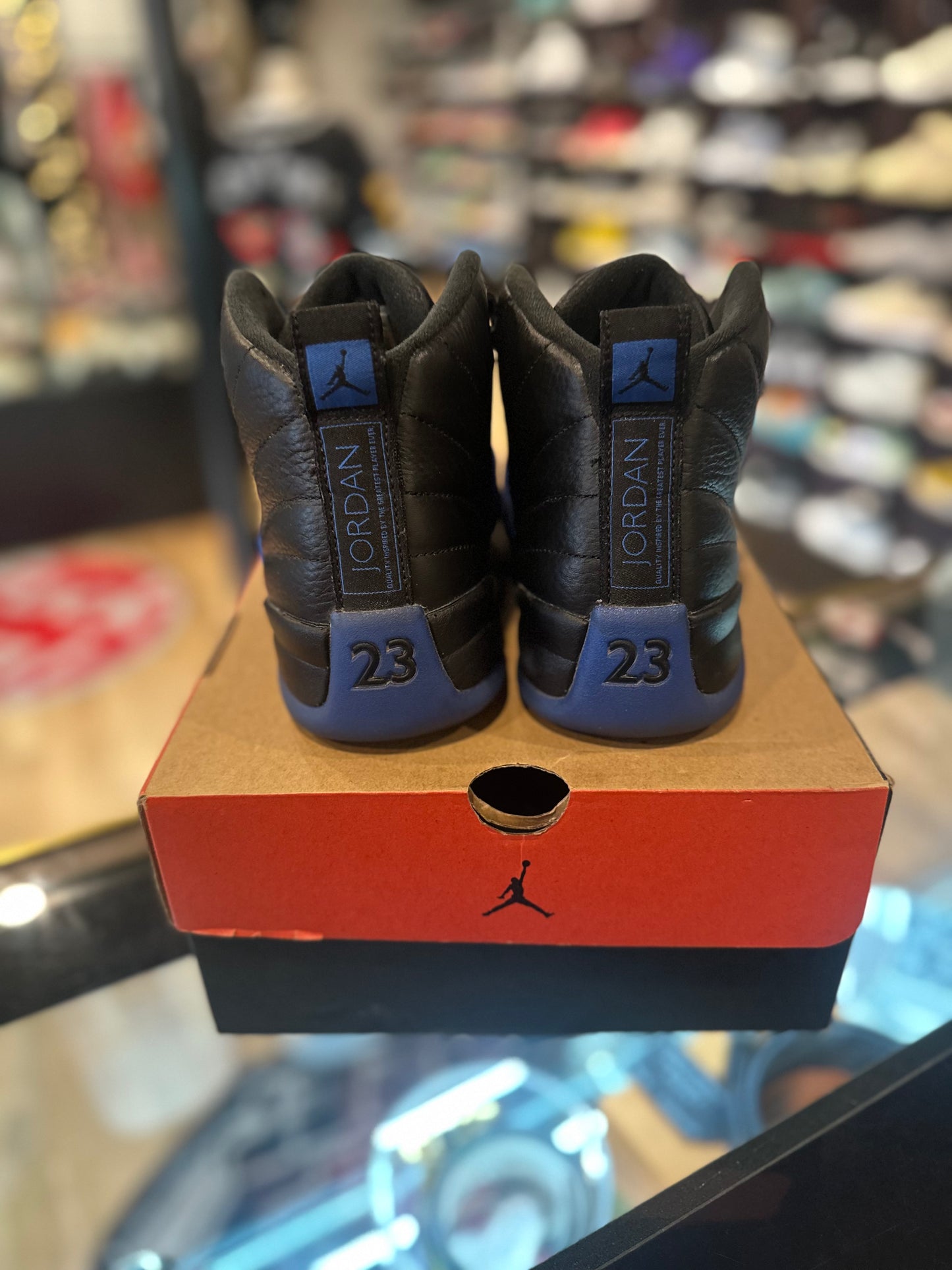 Air Jordan 12 Retro Black Game Royal 2019 Size 8 Used Condition