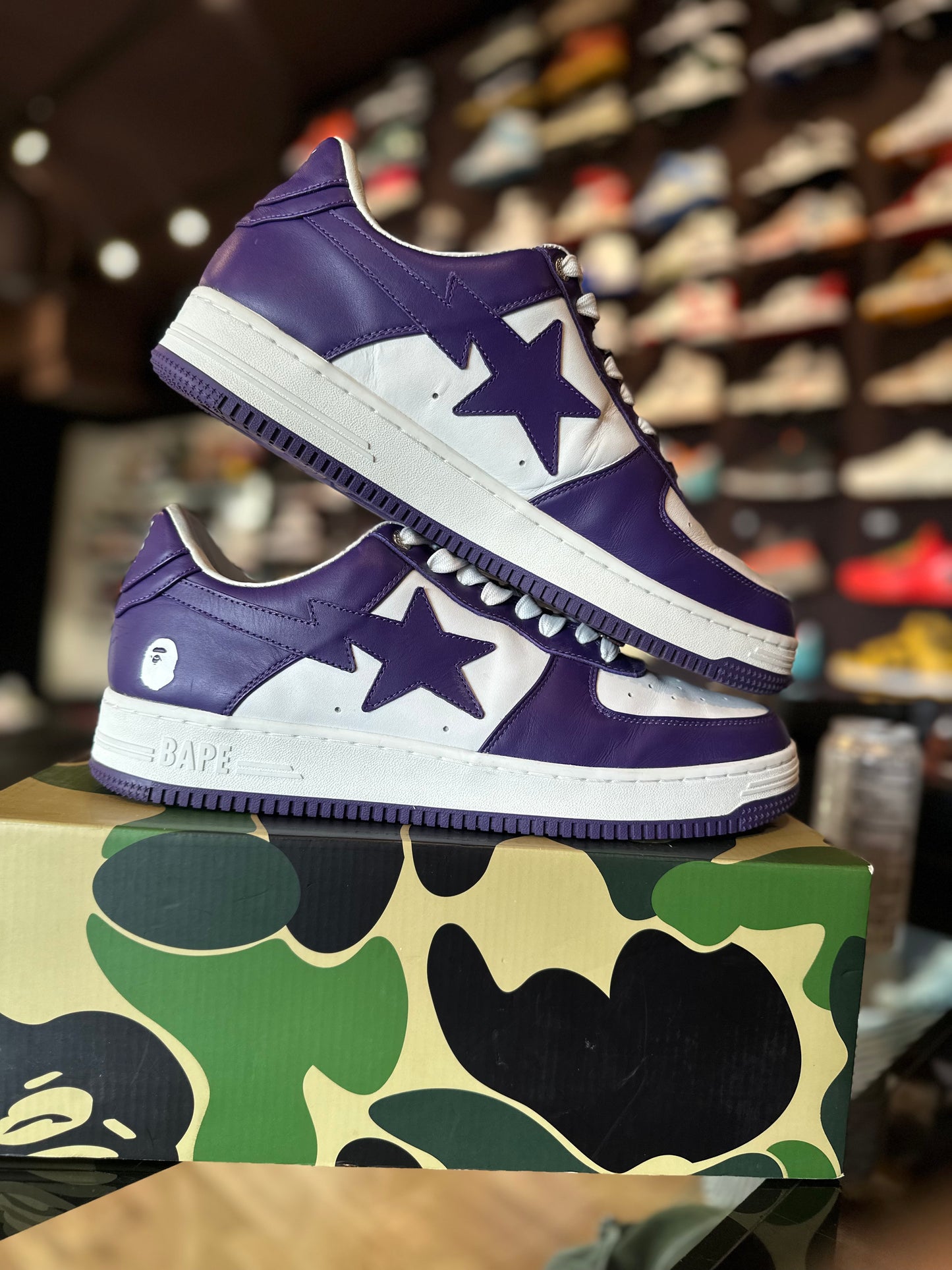 Bapesta White/Purple 2022 Clean OG Size 13