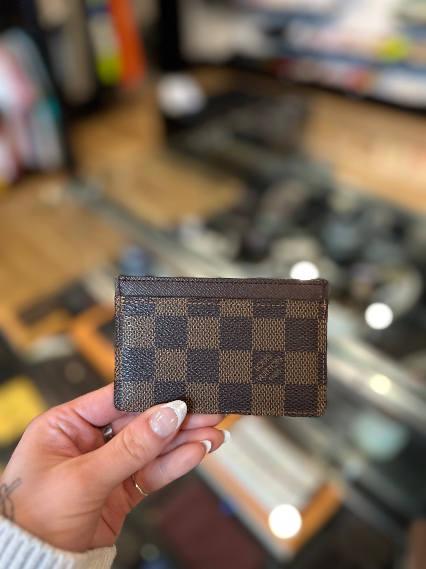 Louis Vuitton Brown Damier Cardholder DS