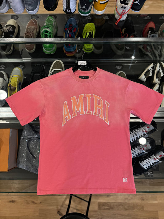 Amiri Logo Tee Pink Size Small