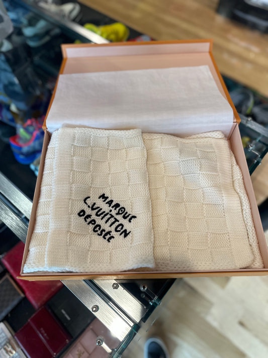 Louis Vuitton Cream Scarf