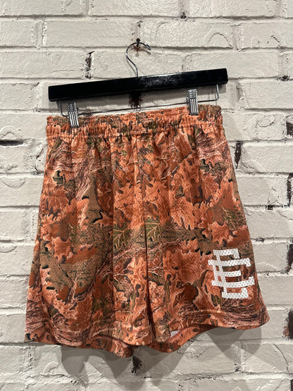 Eric Emmanuel Orange Camo Shorts Sz M