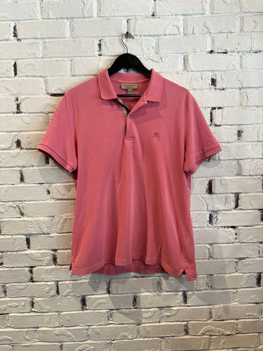 Burberry Pink Polo Sz. XL