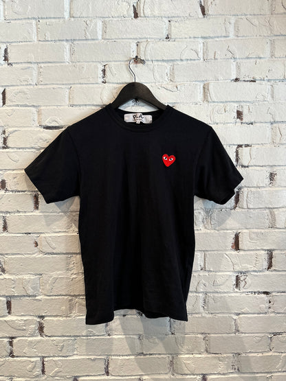 CDG Play Tee Black Sz. S Pre-Owned