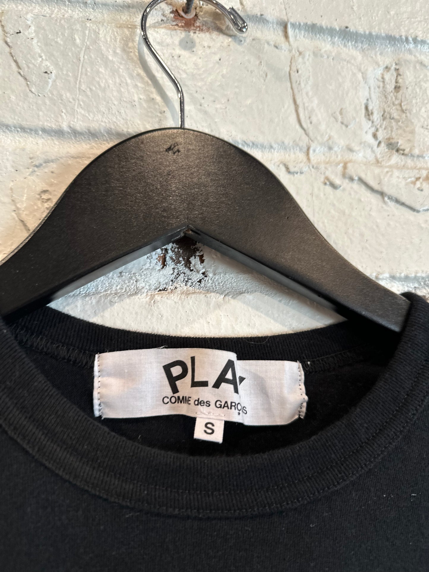 CDG Play Tee Black Sz. S Pre-Owned