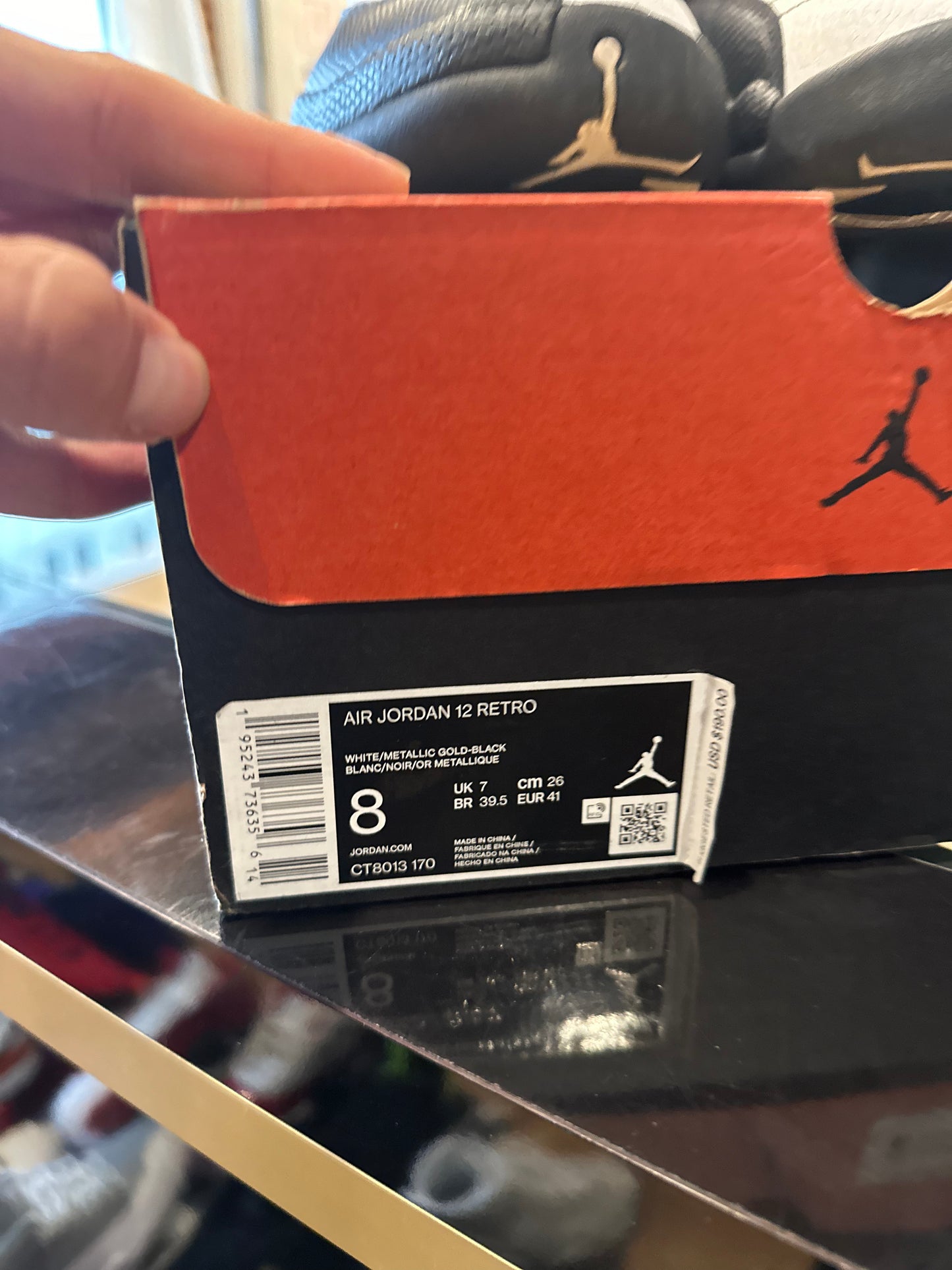 Jordan 12 Reverse Taxi Sz. 8 Clean OG