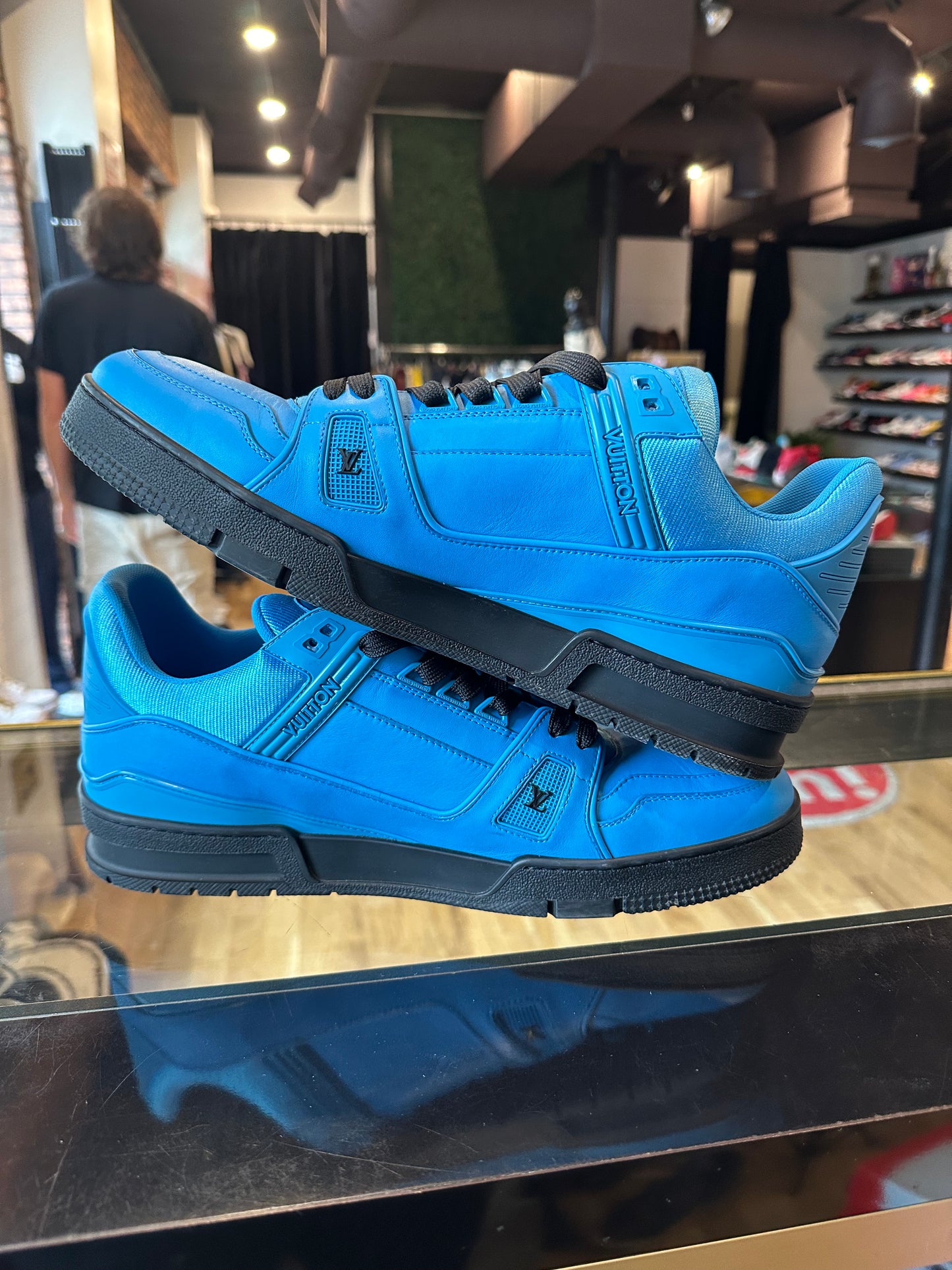 LV Blue Trainers Sz. 12US  Clean NB