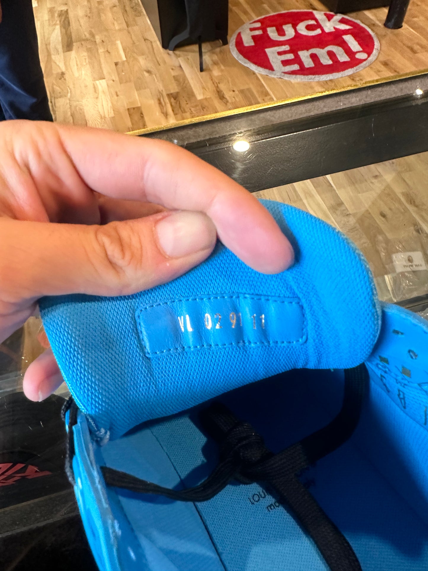 LV Blue Trainers Sz. 12US  Clean NB