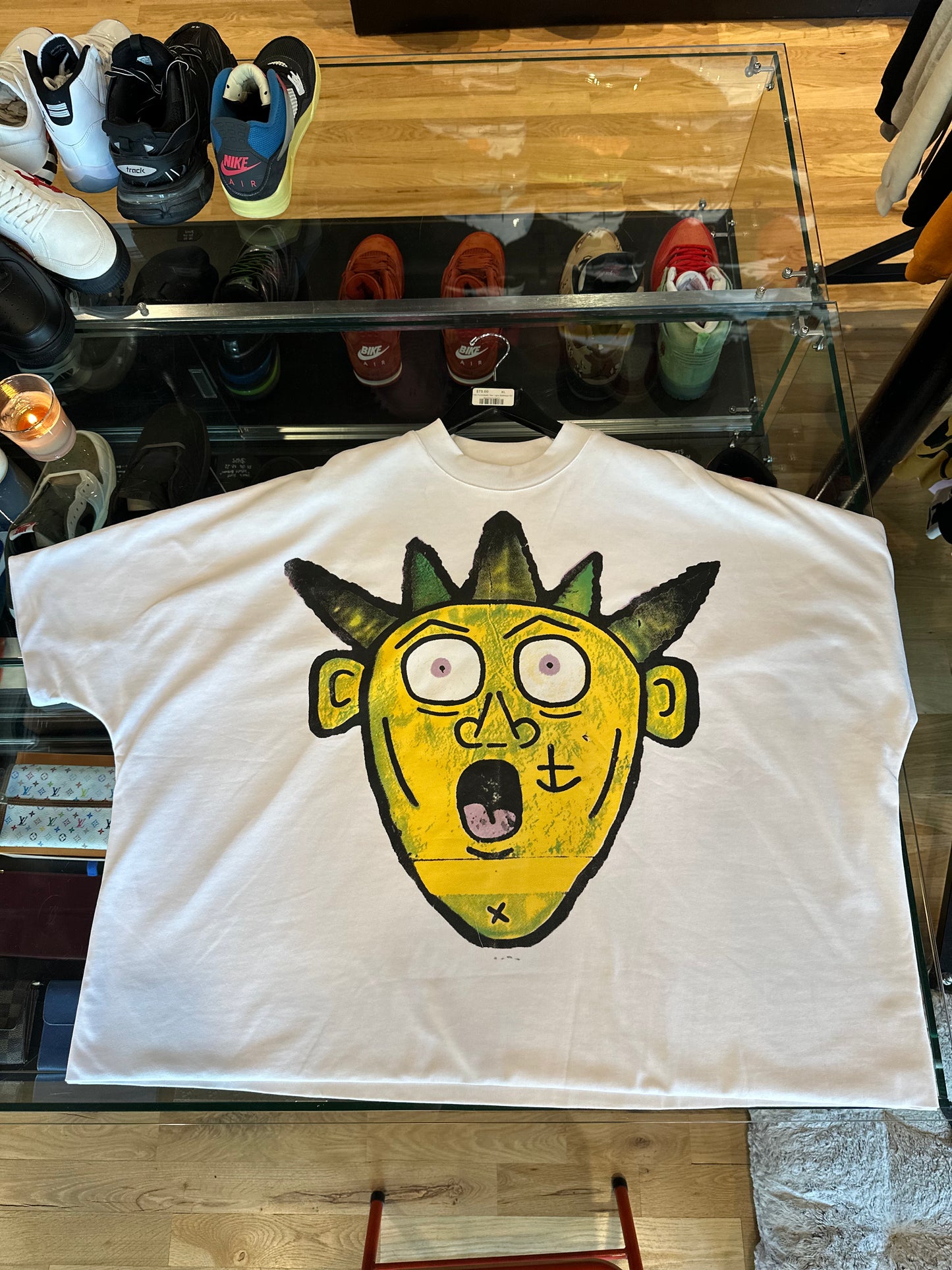 Billionaire Studios Yellow Face Tee DS Size XL