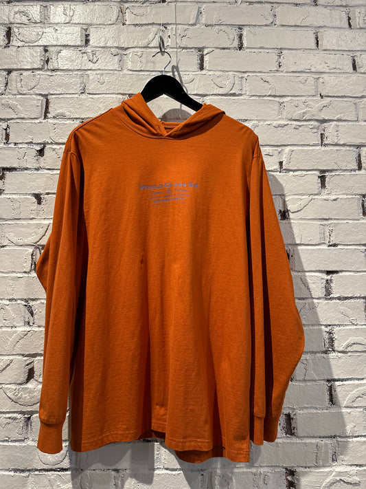 Supreme Hoodie Orange Size Large