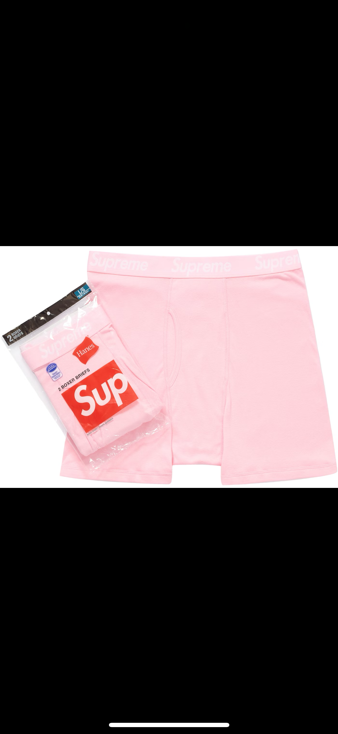 Supreme Hanes Boxer Briefs Pink