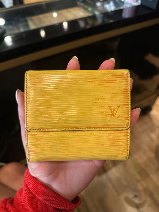 Louis Vuitton Yellow/Purple Trifold Wallet