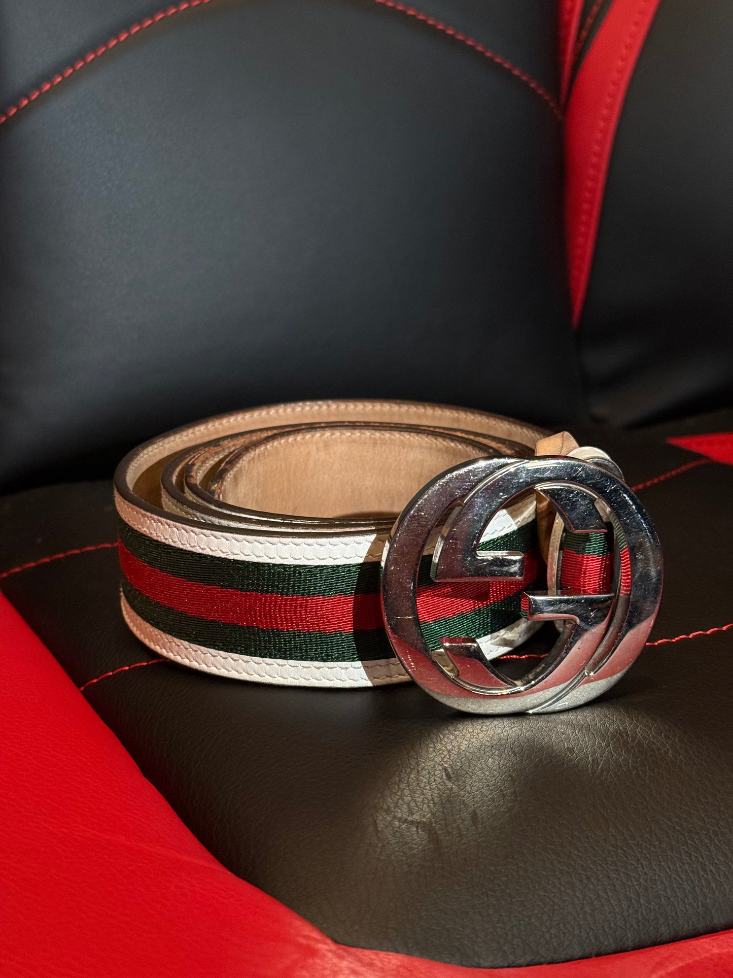 Gucci Stripe Belt