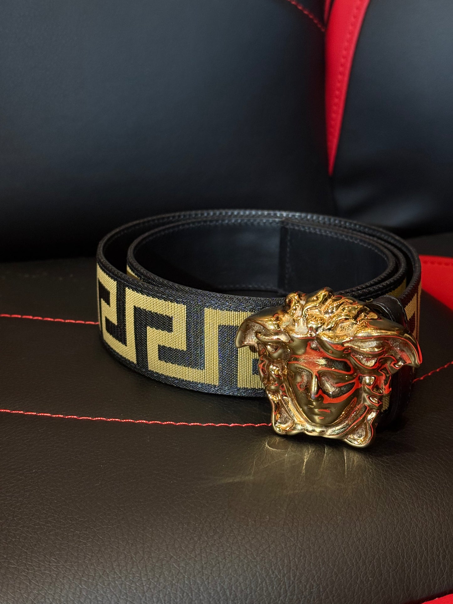 Versace Belt Black/Gold