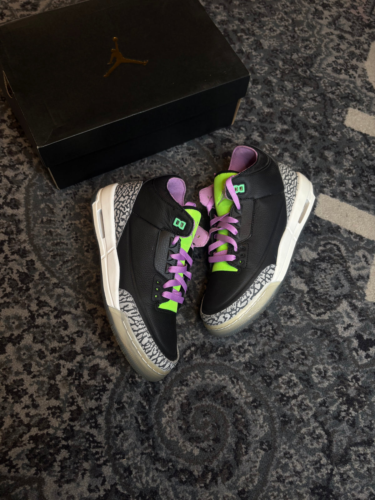 Jordan 3 Retro “Electric Green” Clean Og Size 7Y