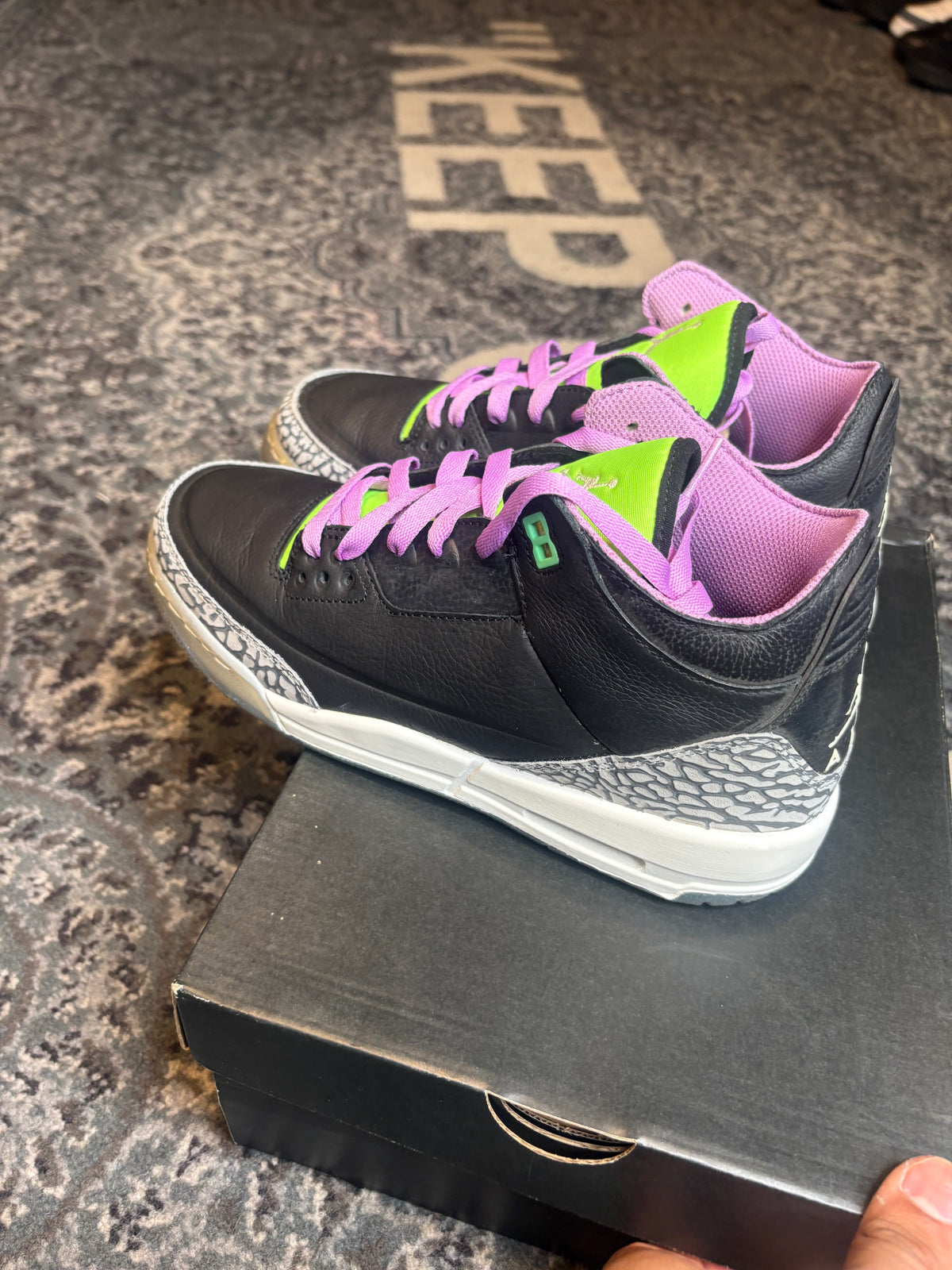 Jordan 3 Retro “Electric Green” Clean Og Size 7Y